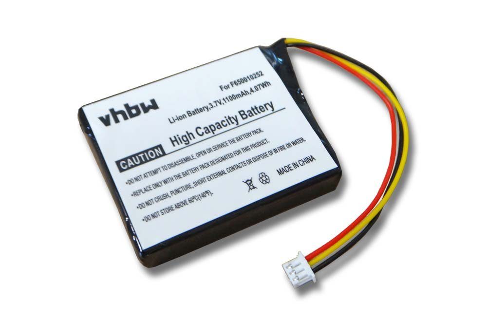 vhbw Ersatz für TomTom F722060939, F724035958 für Akku Li-Ion 1100 mAh (3,7 V)