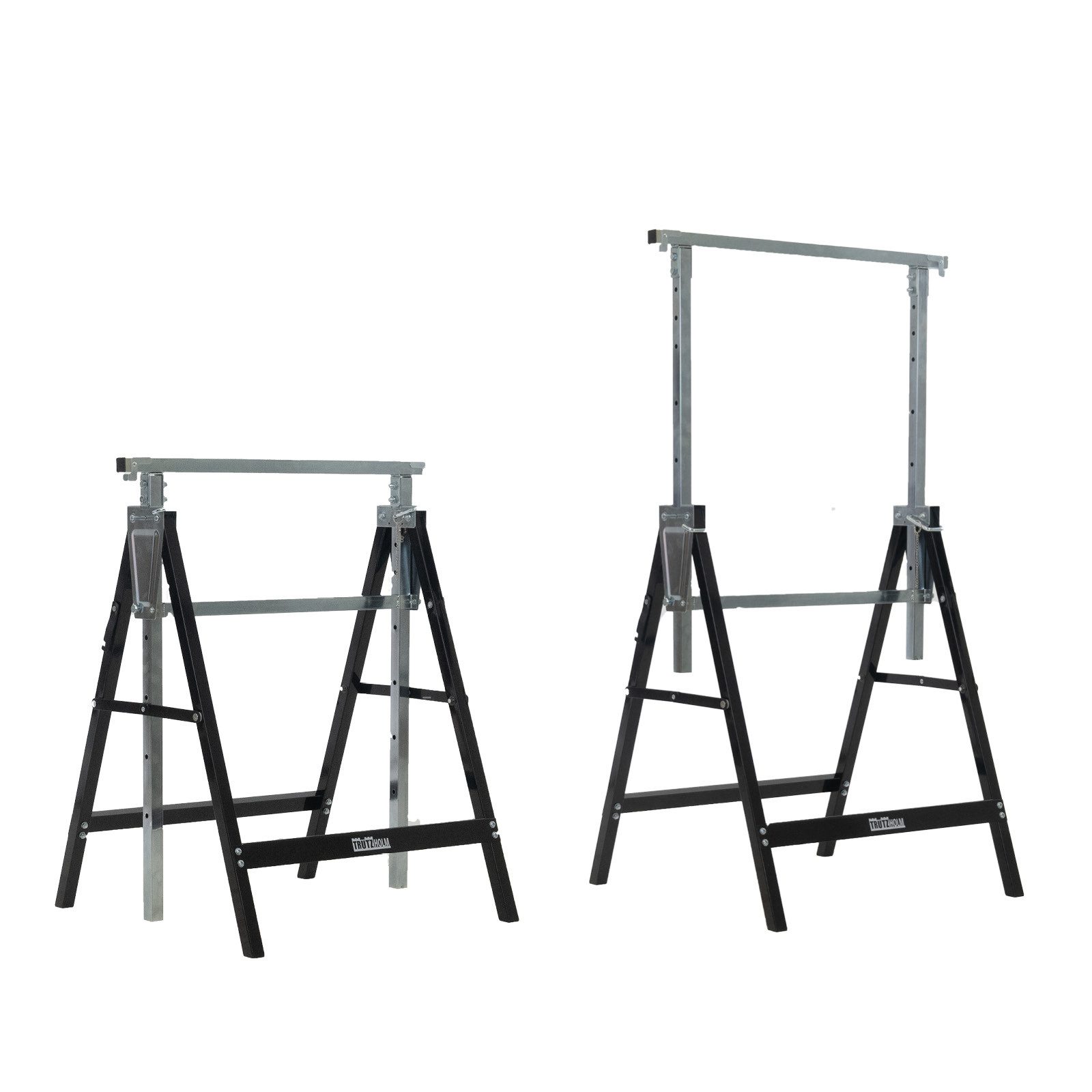 TRUTZHOLM Klappbock 2x Gerüstbock Unterstellbock Klappbock Gerüst Stützbock 400 kg, (Set), 7-fach höhenverstellbar