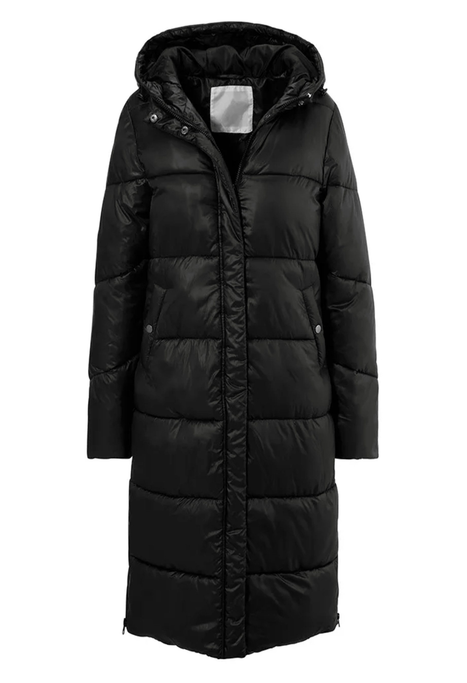 Keskin Collection Steppmantel Wattierter Steppmantel Wintermantel Mantel Schwarz oder Beige mit Kapuze