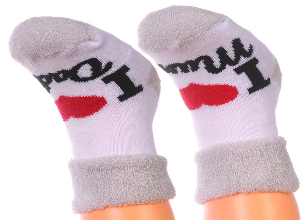 Kinder 1 und Bortini Paar Strümpfe Erstlingssocken Baby für Thermosocken La Socken