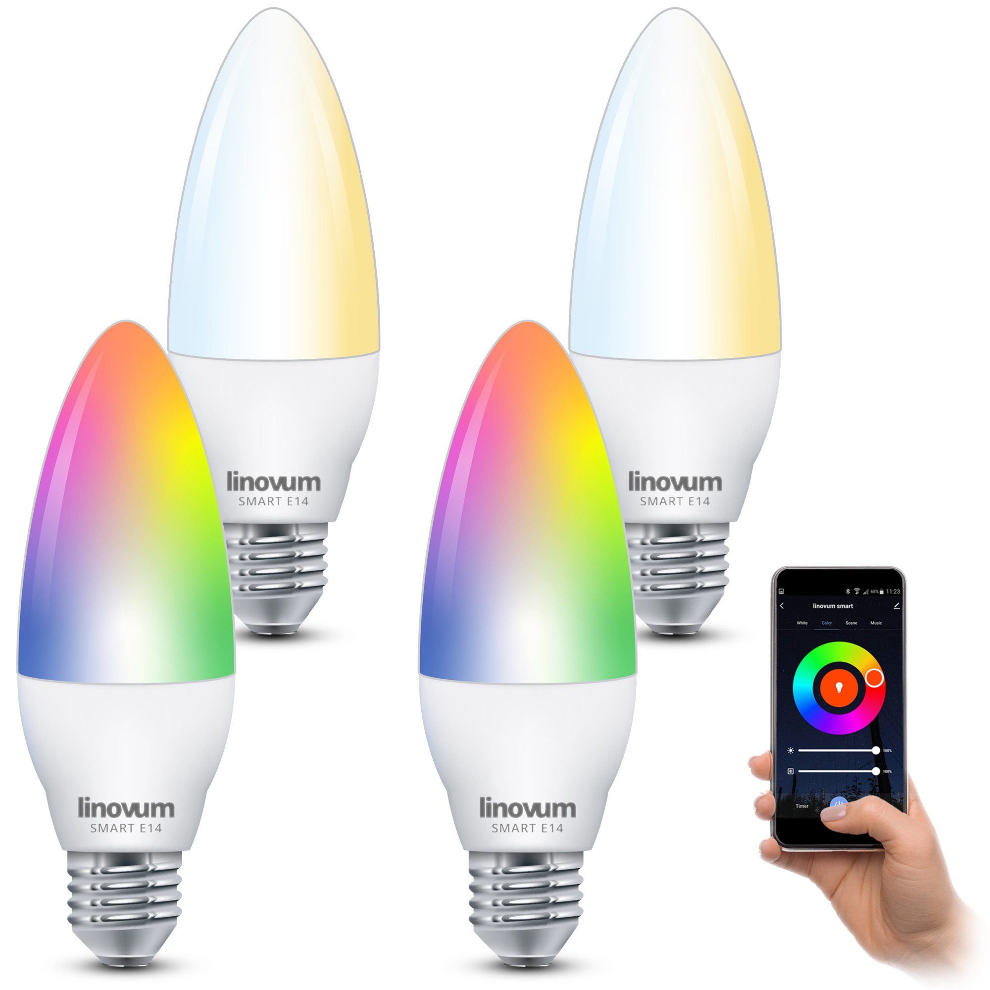 linovum LED-Leuchtmittel 4x E14 LED Lampe günstig online kaufen