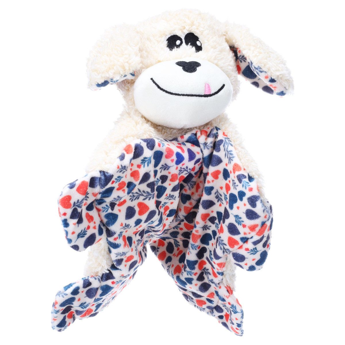 Flamingo Tierkuscheltier Hundespielzeug Floreo Hund flach beige