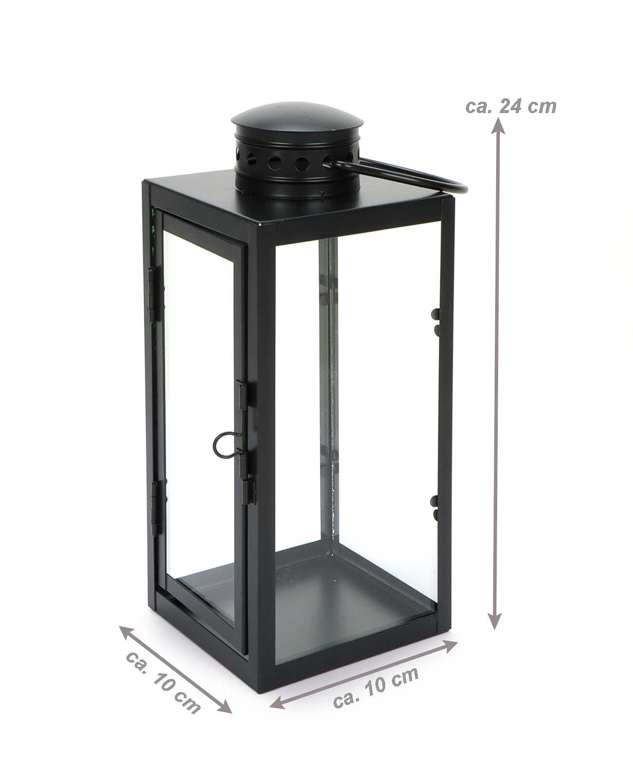 Bubble-Store Kerzenlaterne schwarze Laterne (Laterne mit günstig online kaufen