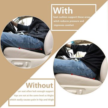 GOOLOO Stuhlkissen Autositzkissen,Ergonomisches Sitzkissen für Auto,Memory Foam, orthopädisches sitzkissen für Autositz,Road Trip Essentials