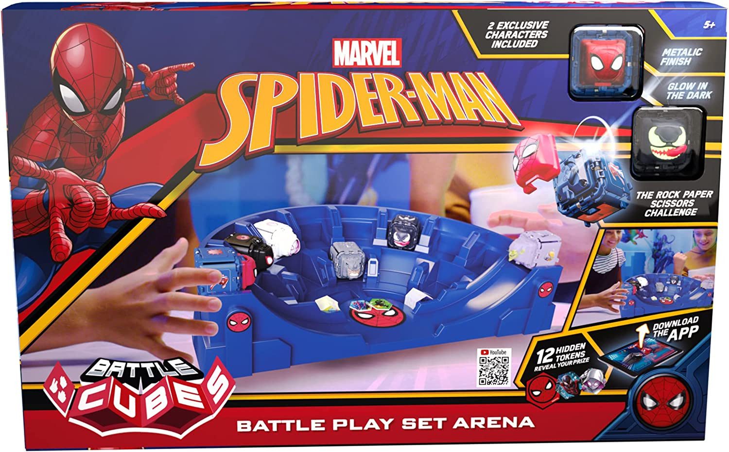 Jazwares Spiel Boti 38063 - Marvels Spider-Man Battle Cubes Arena