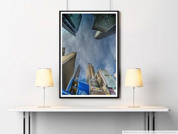 Sinus Art Poster 90x60cm Poster Architekturfotografie New Yorker Wolkenkratzer