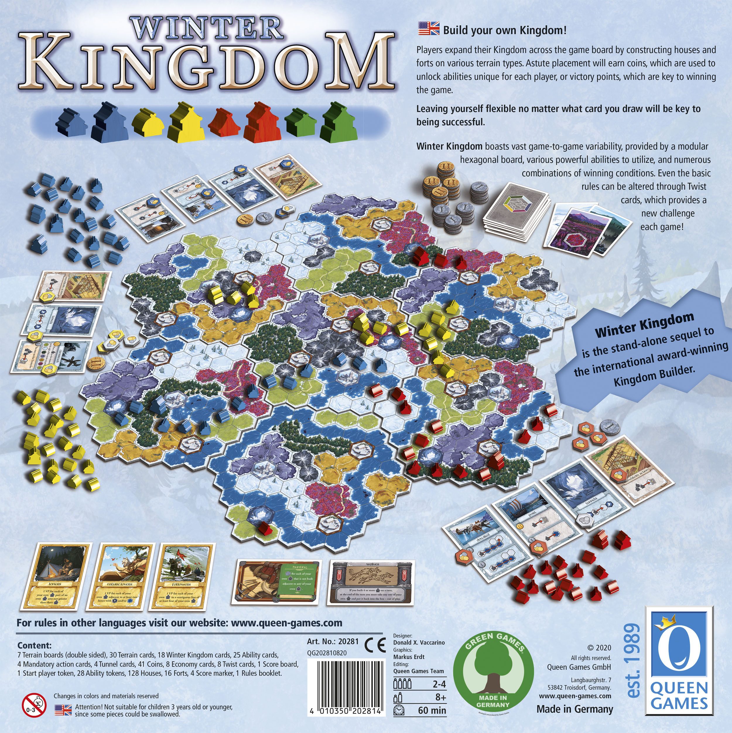 Queen Games Spiel Winter Kingdom US, Strategiespiel