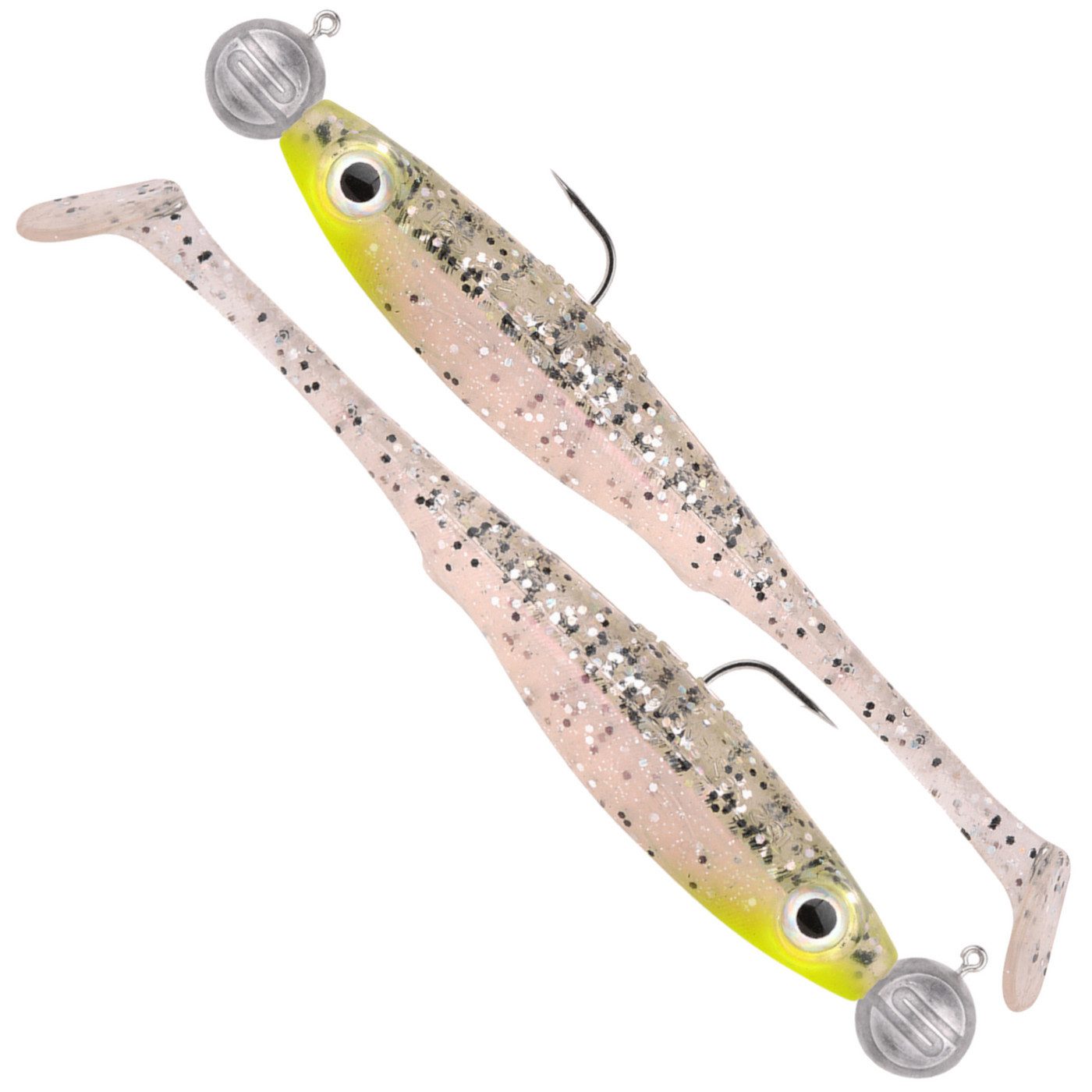Kunstköder Spro Iris Popeye to-go 8cm 5+7g - 2 montierte Gummifische