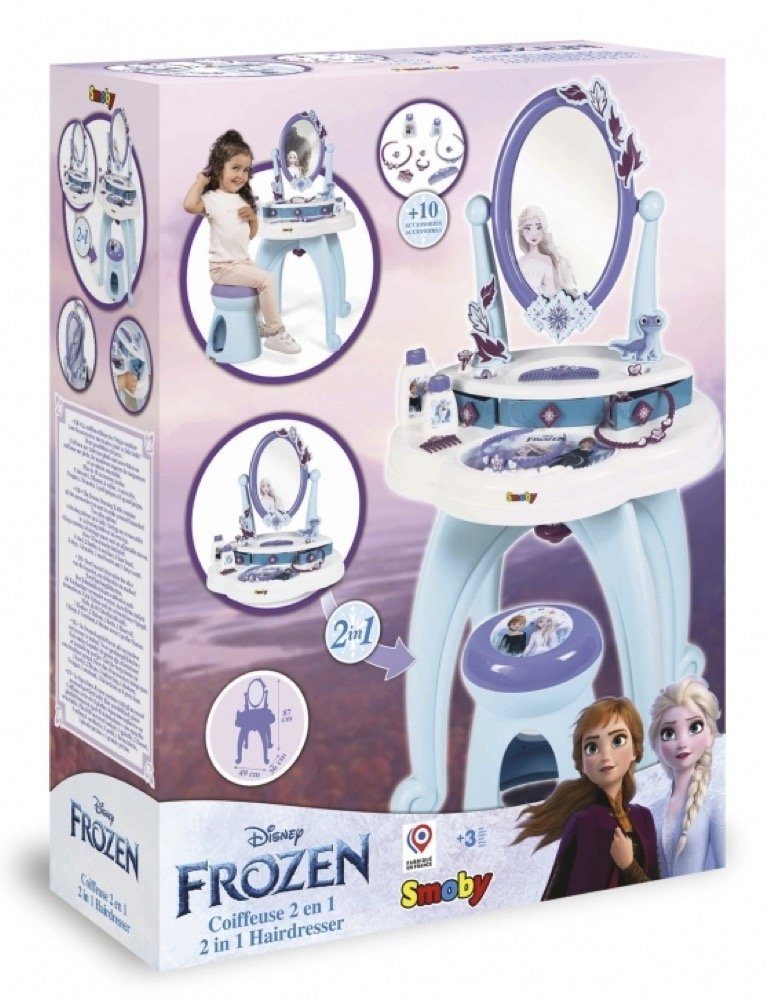 Smoby Spielzeug-Frisierkoffer Disney Die My 2in1 Frozen Frisiertisch Eiskönigin Beauty 7600320244