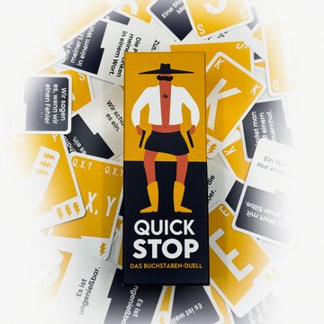 ATM Gaming Spiel, Familienspiel, Kartenspiel, Reisespiel, Gesellschaftsspiel QuickStop - Das Buchstaben-Duell