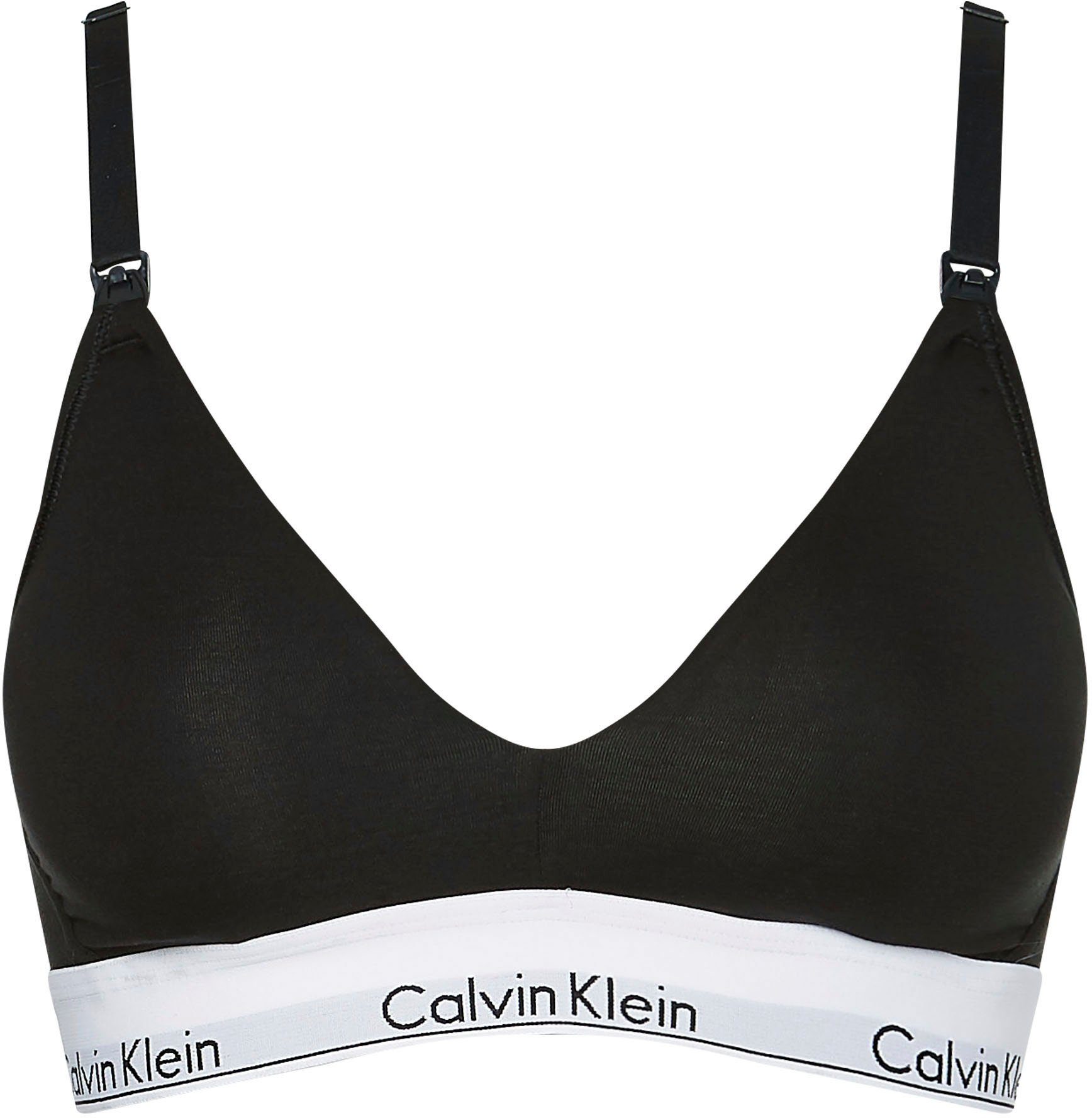 Calvin Still-BH Klein Underwear schwarz Unterbrustband Logo mit