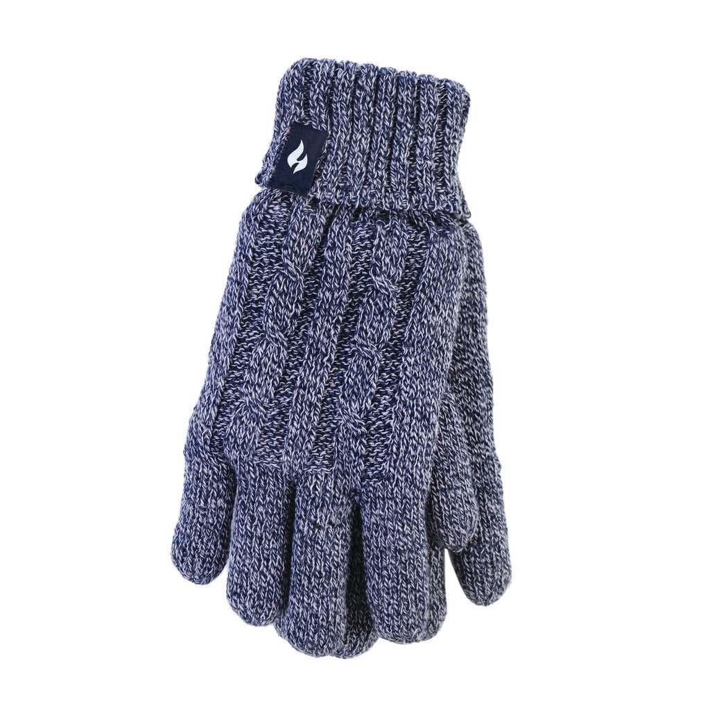 Heat Holders Strickhandschuhe Damen navy