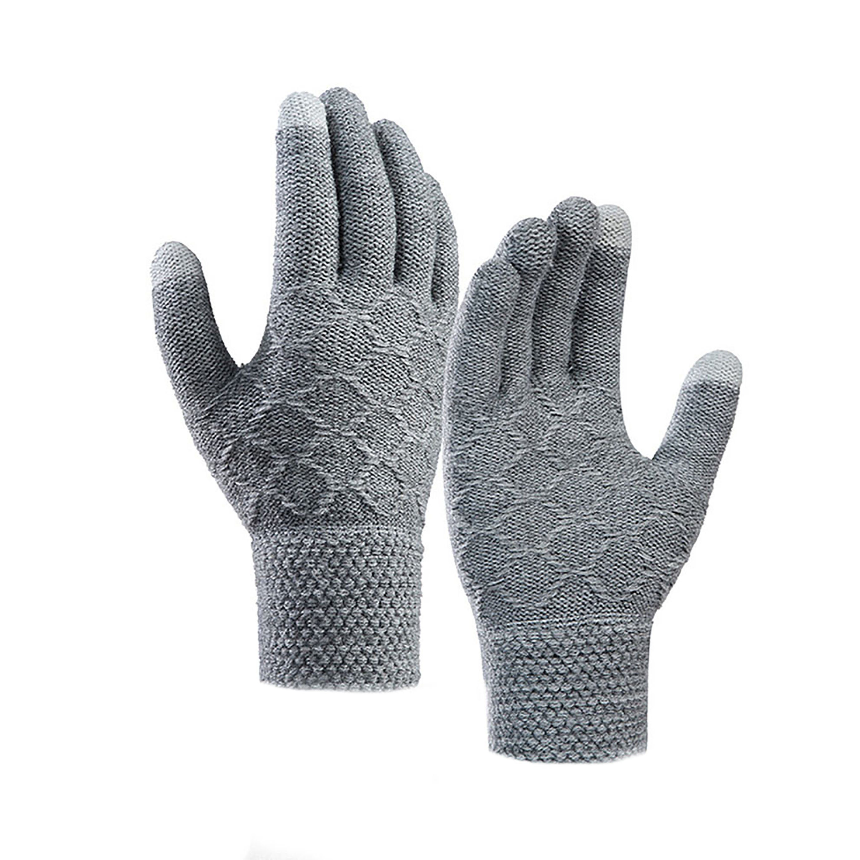SRRINM Strickhandschuhe Winter Gestrickte Wolle Warm Handschuhe Herren