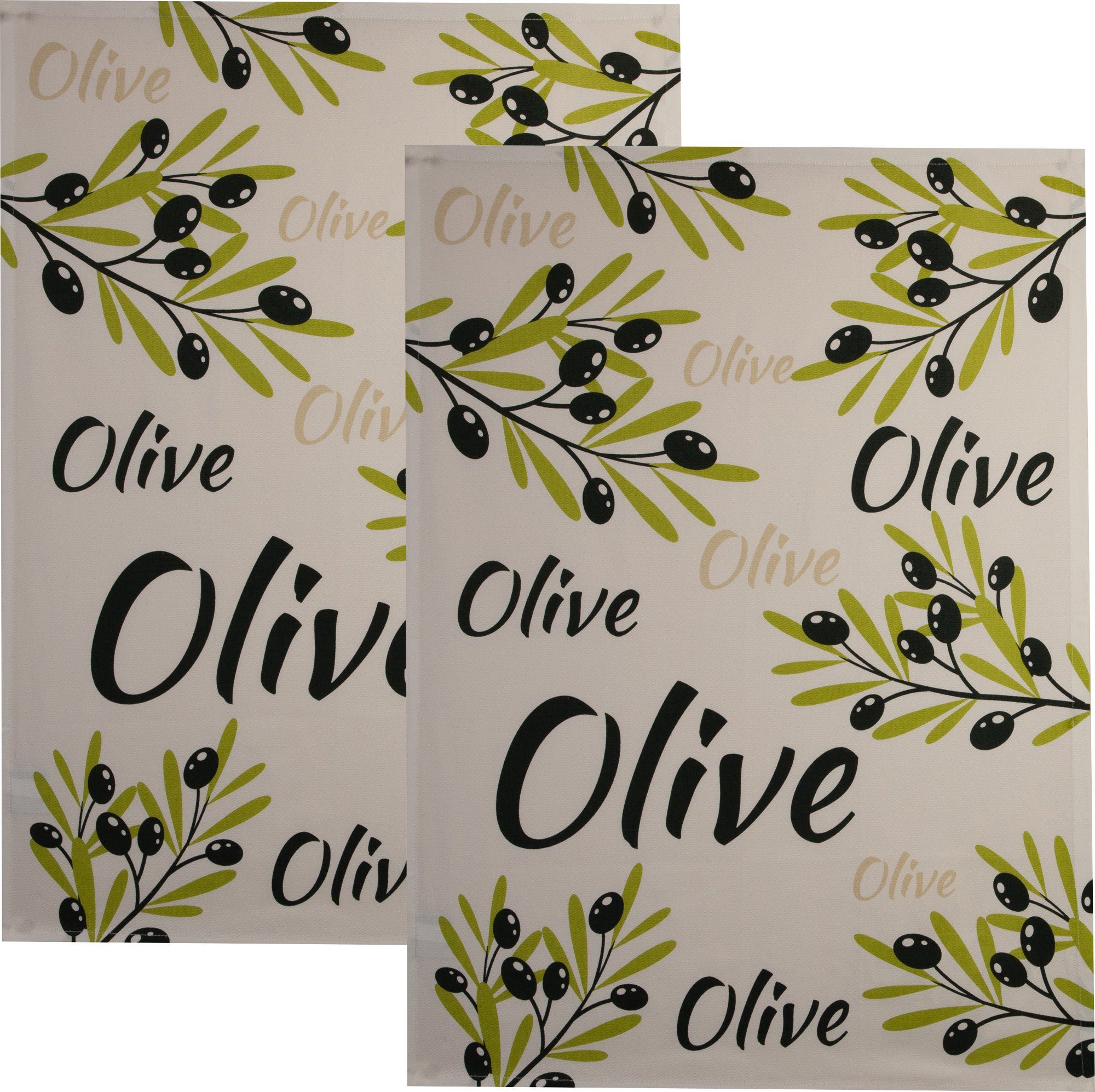 stuco Geschirrtuch Geschirrtuch "Verdial" 2er-Pack, Baumwolle Motiv