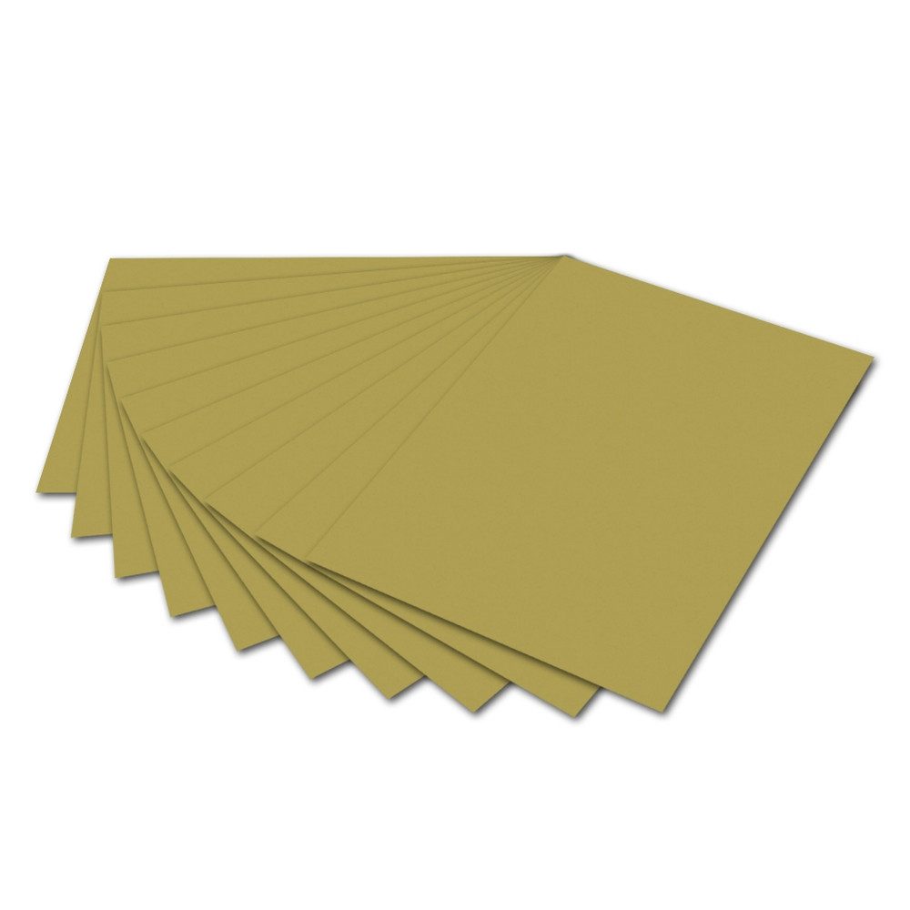 Folia Max Bringmann KG Zeichenpapier folia Tonzeichenpapier 130g/m² gold DIN A4 100 Blatt