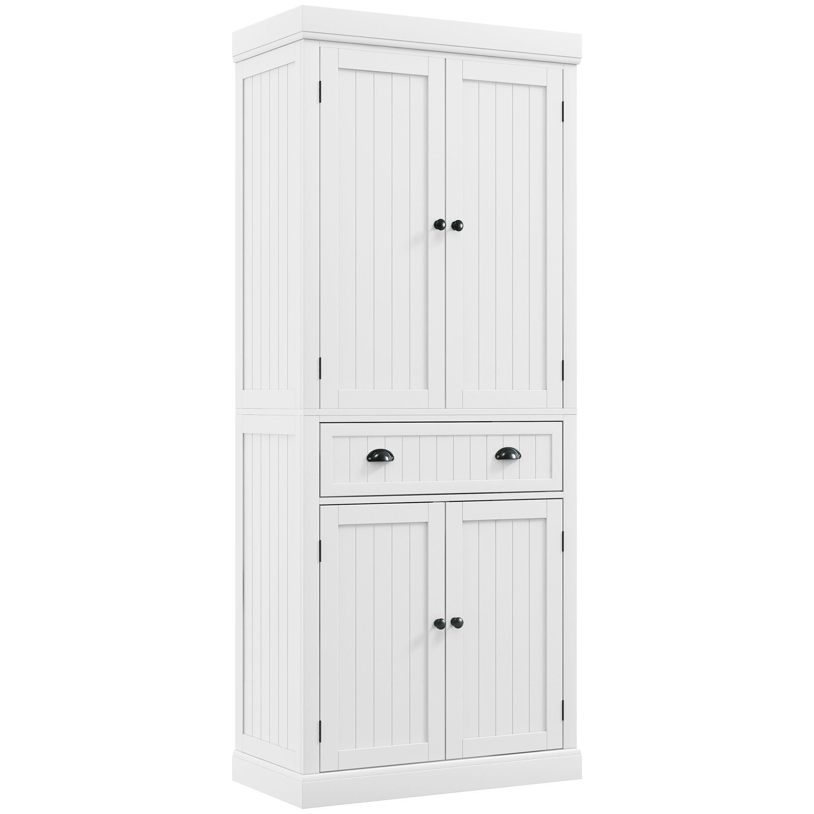 COSTWAY Küchenbuffet Hochschrank mit verstellbarer Regalen&Schublade, günstig online kaufen