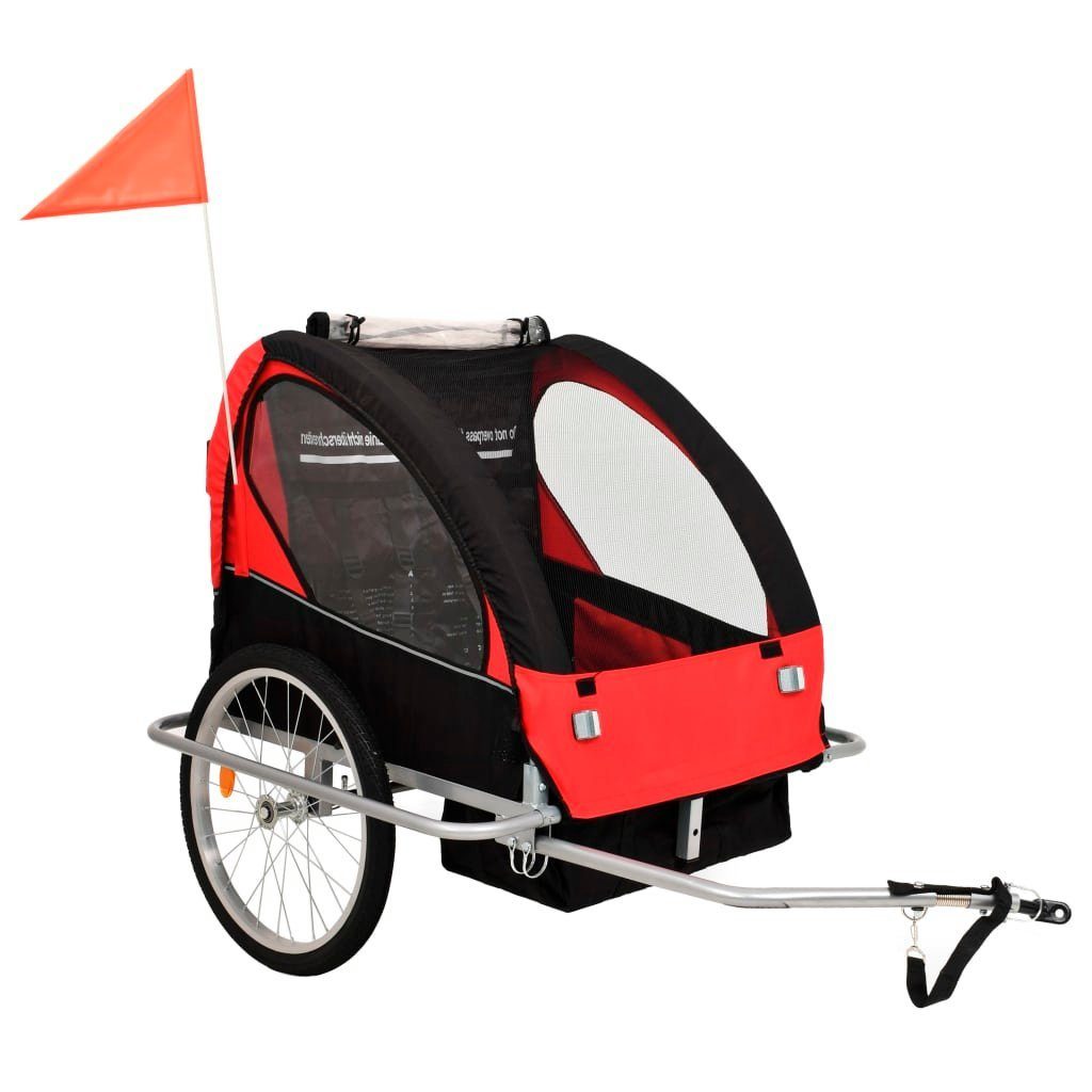 Fahrradkinderanhänger 2-in-1 Kinder Fahrradanhänger & Kinderwagen