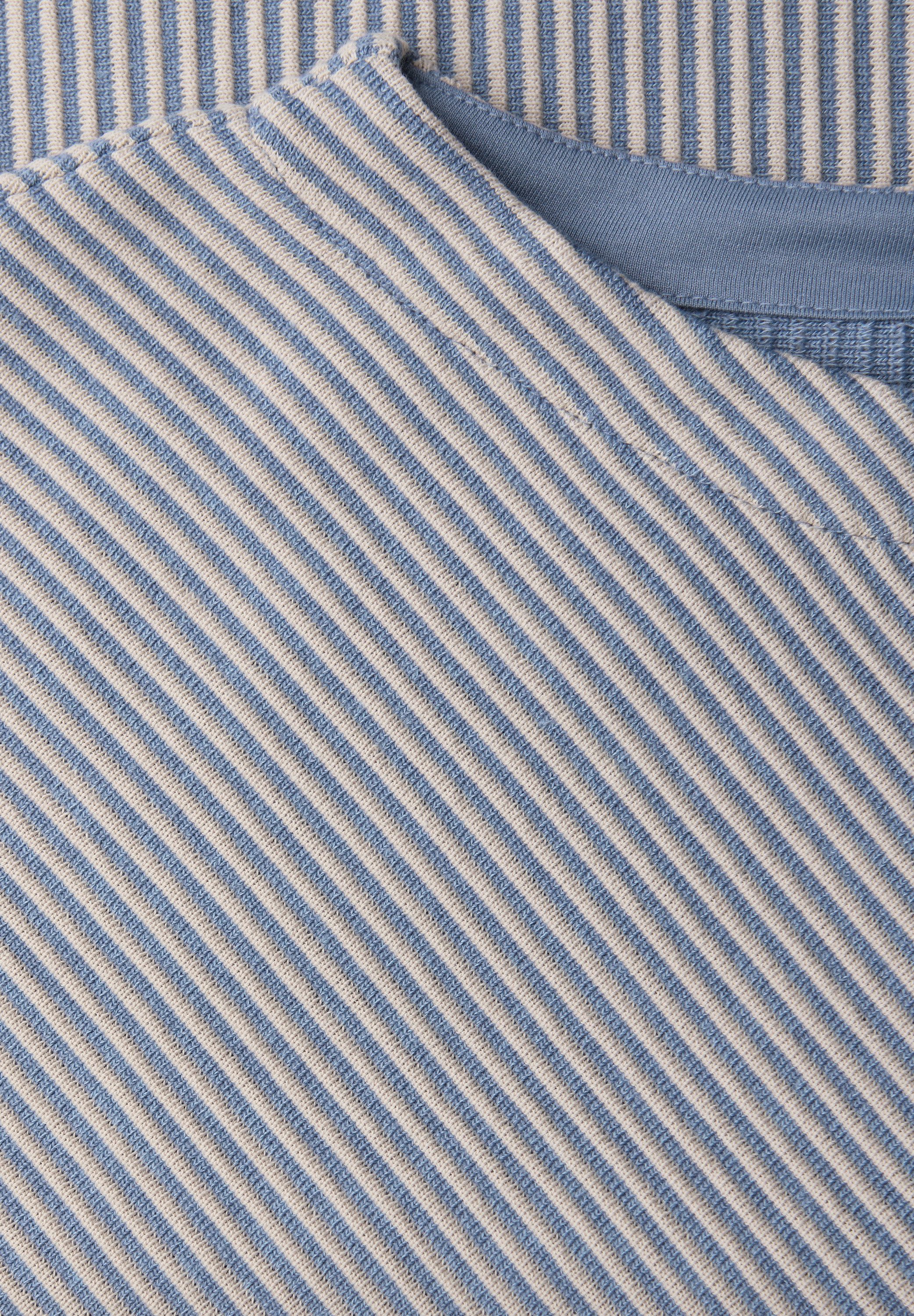 STREET ONE Strickpullover 3/4-Arm mit Two-Tone-Effekt und feinem Strukturmuster
