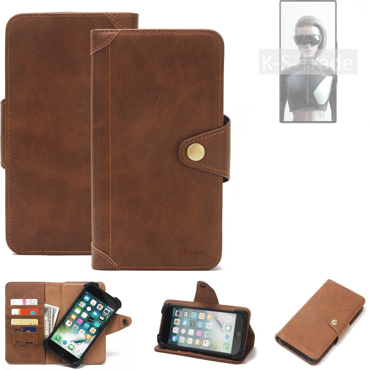 K-S-Trade Handyhülle für REDMAGIC 9S Pro, Handyhülle Schutz Hülle Walletcase Bookstyle Tasche Case