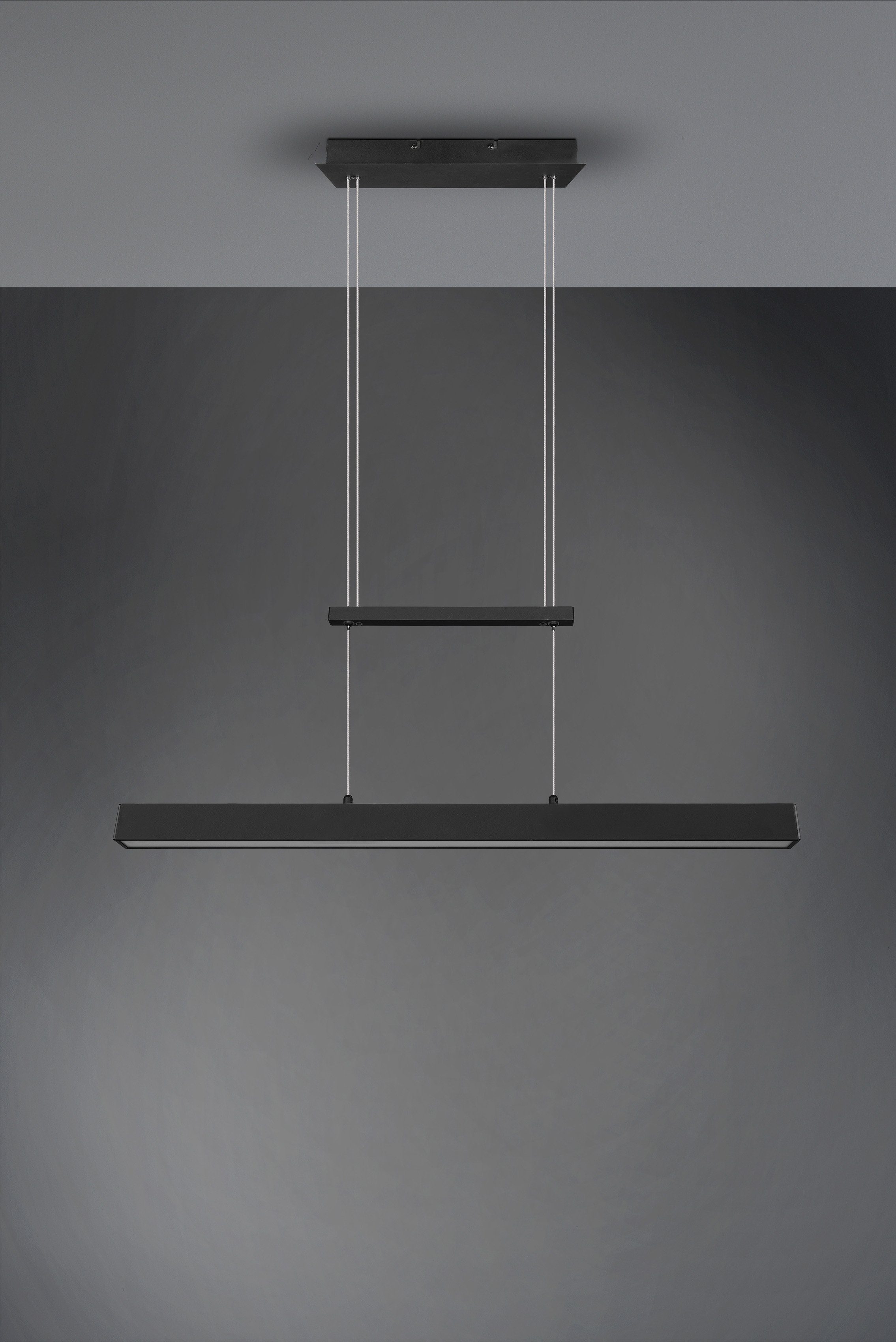 Reality Leuchten LED Pendelleuchte PAROS, mehrere Helligkeitsstufen, LED fest integriert, Warmweiß, über Wandschalter dimmbar, höhenverstellbar, up and down Beleuchtung