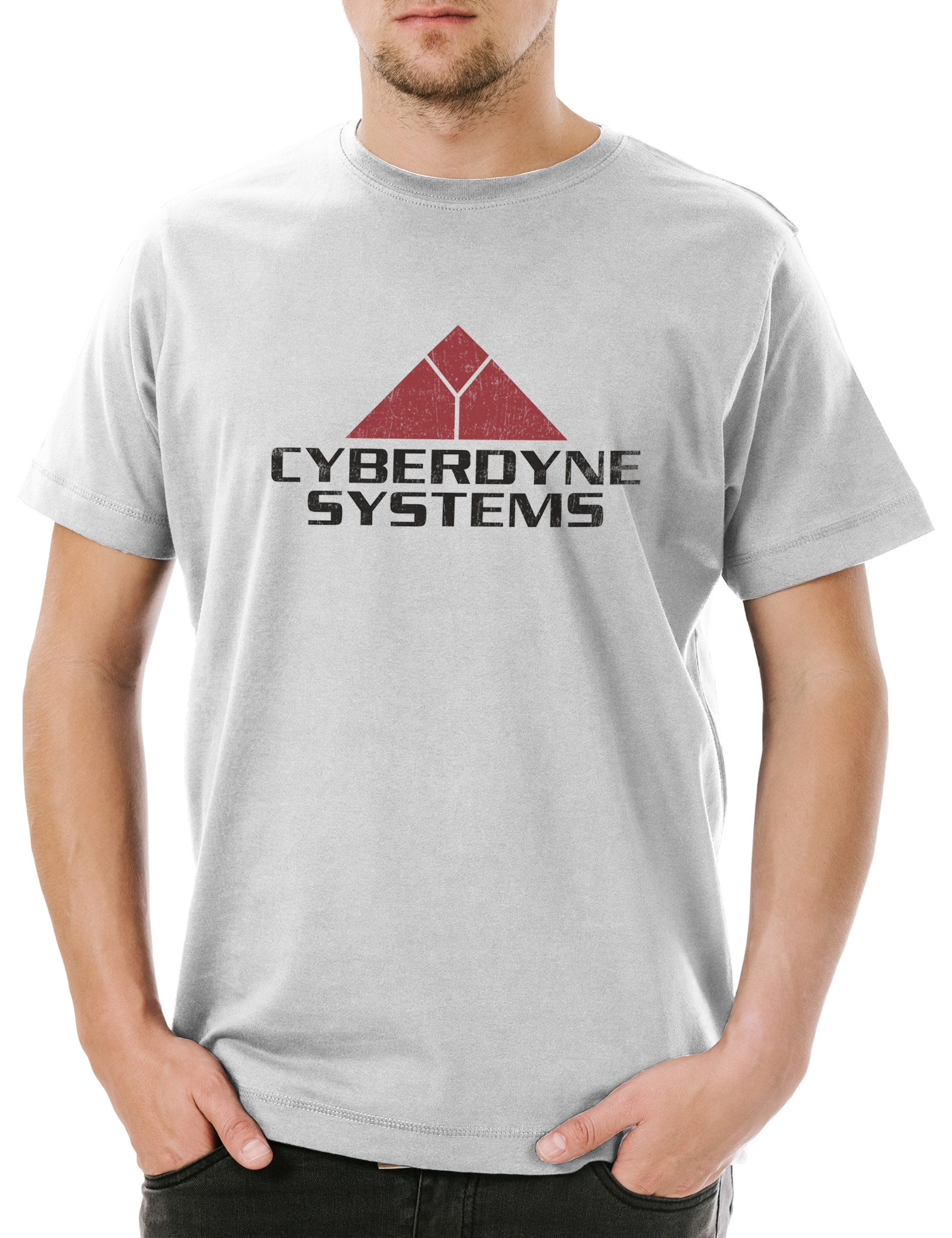 Urban Backwoods Print-Shirt Cyberdyne Systems Logo II Herren T-Shirt Skynet Sarah Terminator Kult (1-tlg) John Research Connor Symbol