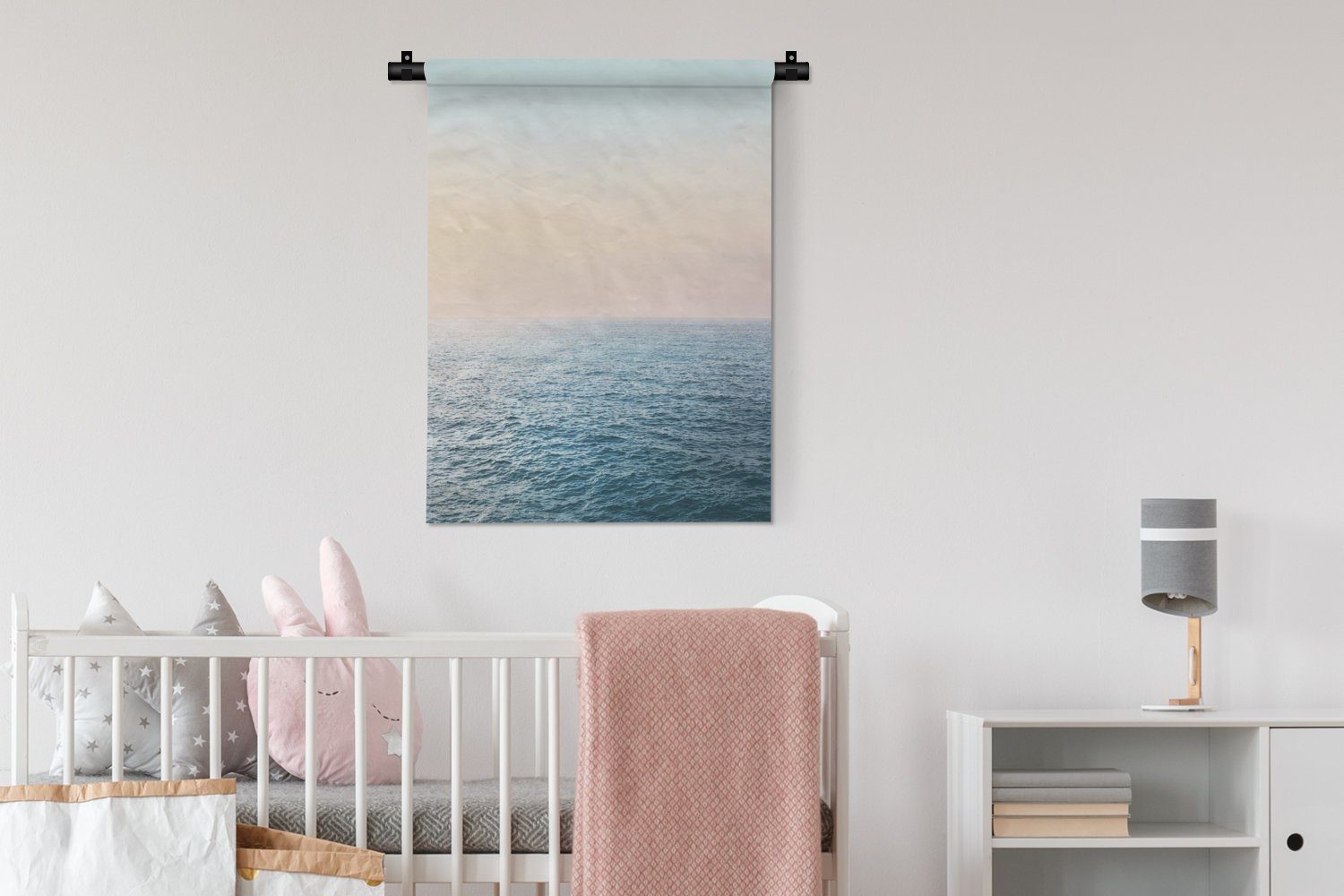 Sonne - der Meer Deko Wand, für Wanddekoobjekt Natur - - Tapisserie, Wasser, an Schlafzimmer Wohnzimmer, MuchoWow