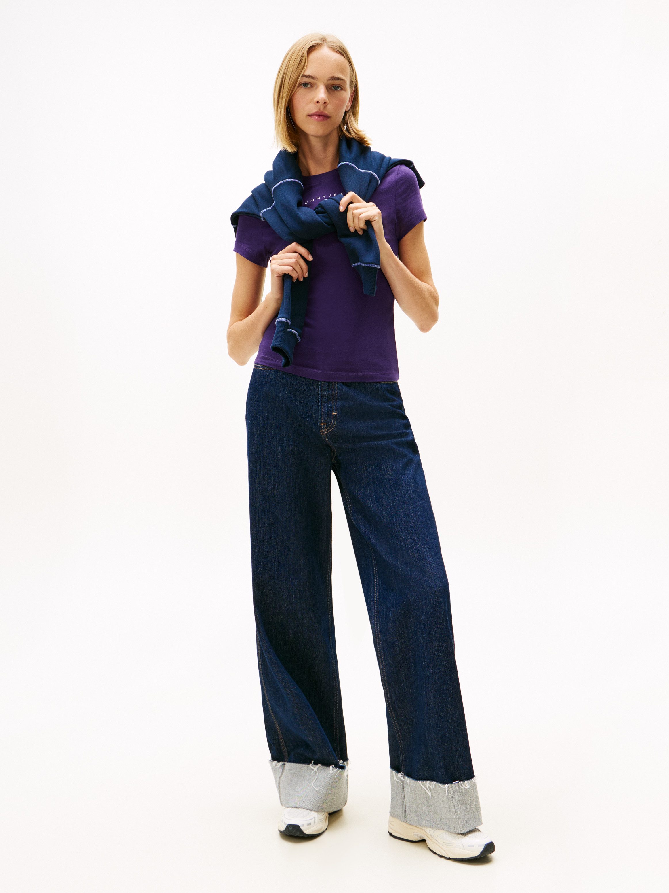 Tommy Jeans Kurzarmshirt TJW SLIM BLING LINEAR TEE EXT