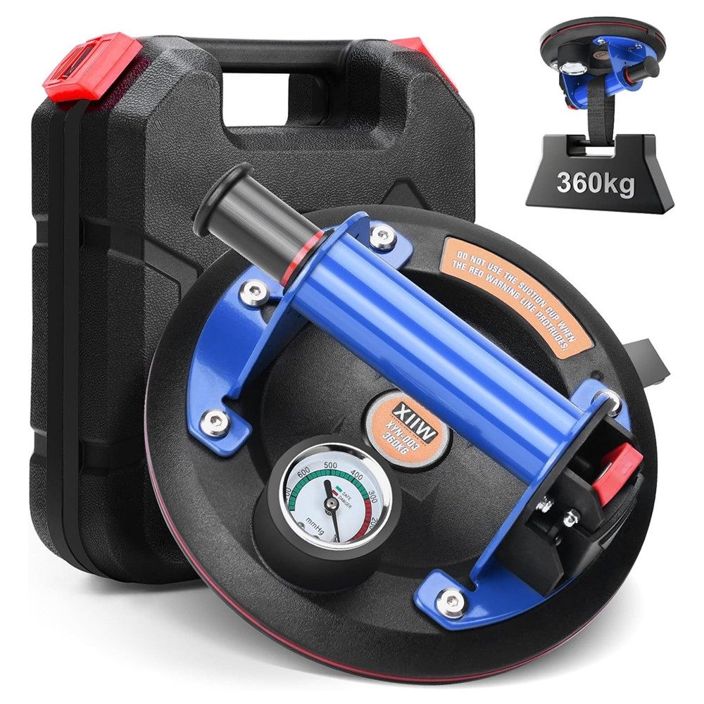 XERSEK Saugheber Saugheber Glasheber Metallgriff mit Manometer 8'' Vakuum S günstig online kaufen