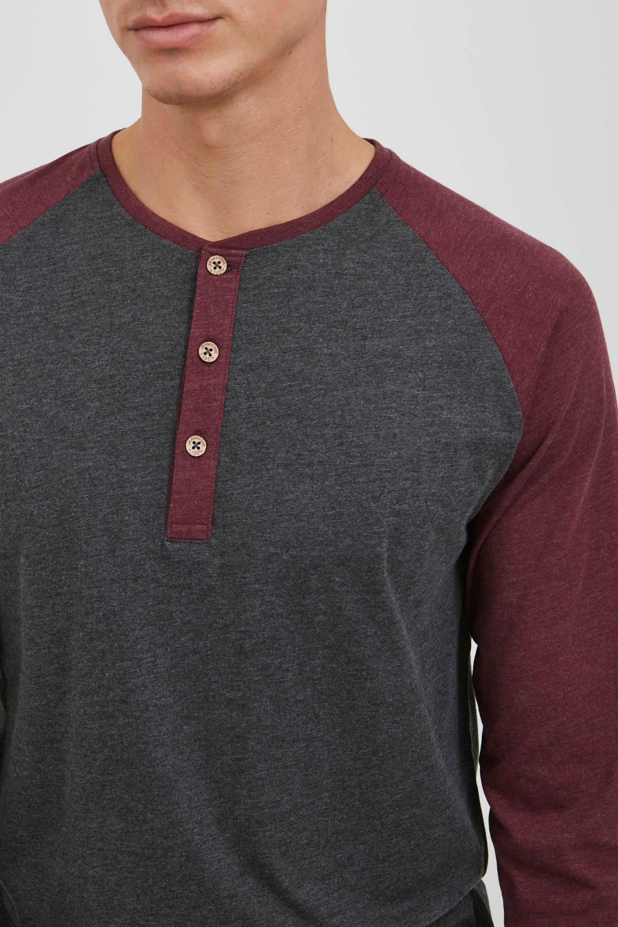 Indicode Rundhalsshirt IDWinston Longsleeve im Baseball-Look