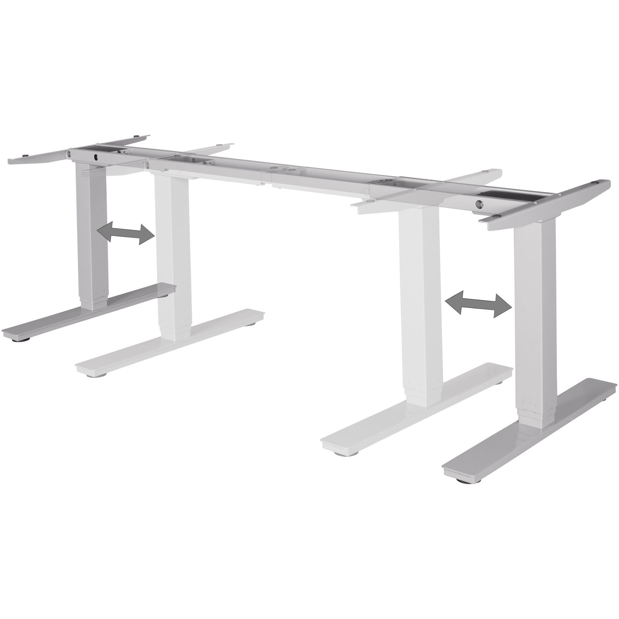 KADIMA DESIGN - Schreibtischgestell im Ergonomisch Silber Stehen/Sitzen Tischgestell Elektrisches