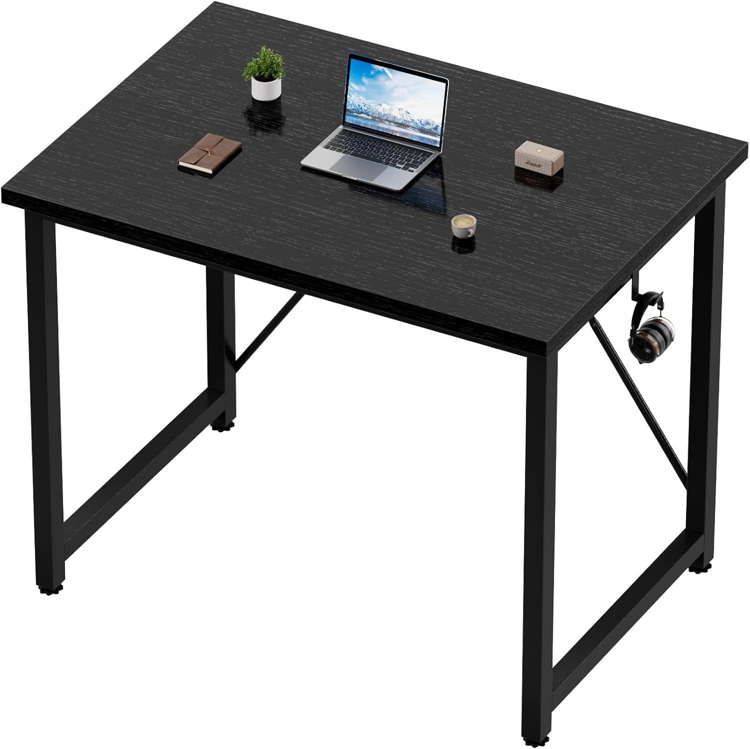 HOMALL Gamingtisch Computertisch, geeignet für kompakte Räume: 80/100/120/140 cm (Kompakter Schreibtisch und Spieltisch, maximale Tragkraft 130 Kilogramm)