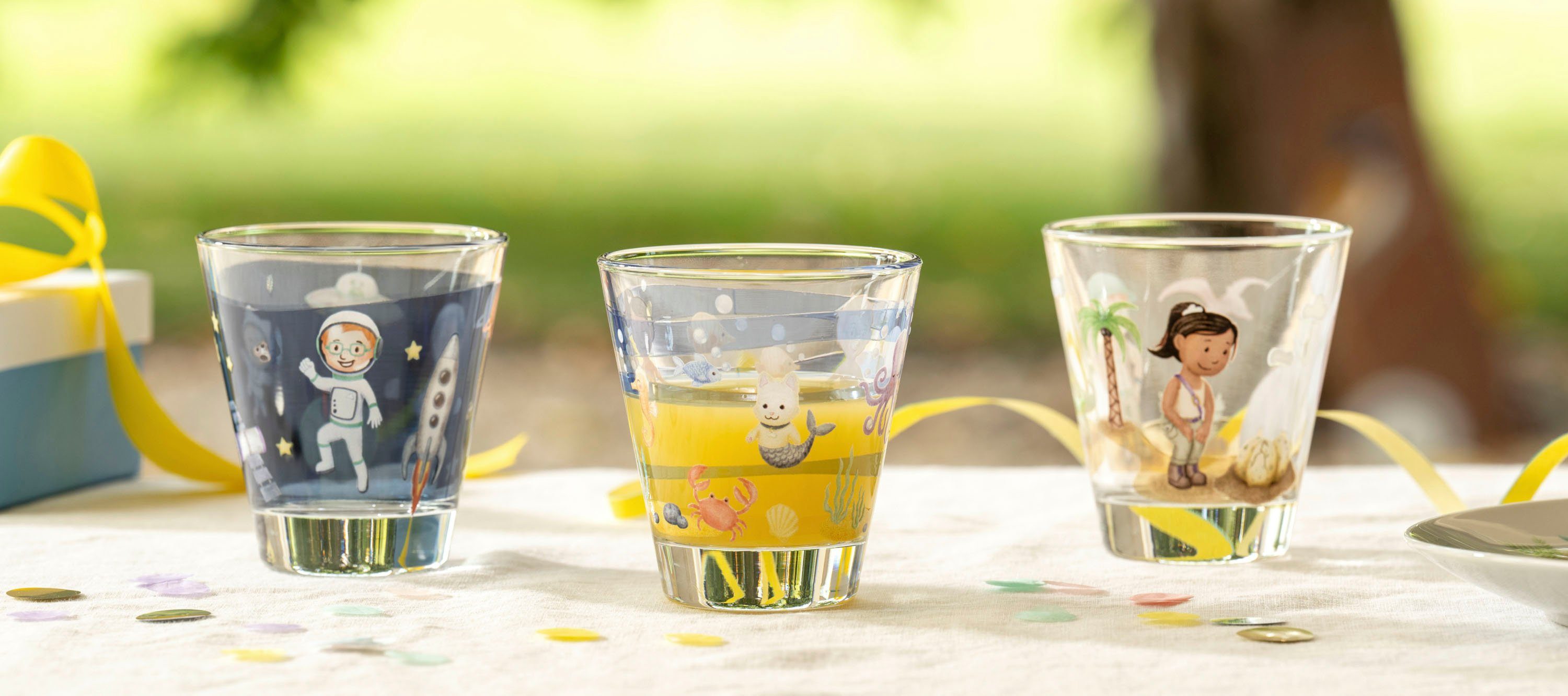 LEONARDO Gläser-Set BAMBINI AVVENTURA, 6-tlg., Glas, 215 ml, 6-teilig