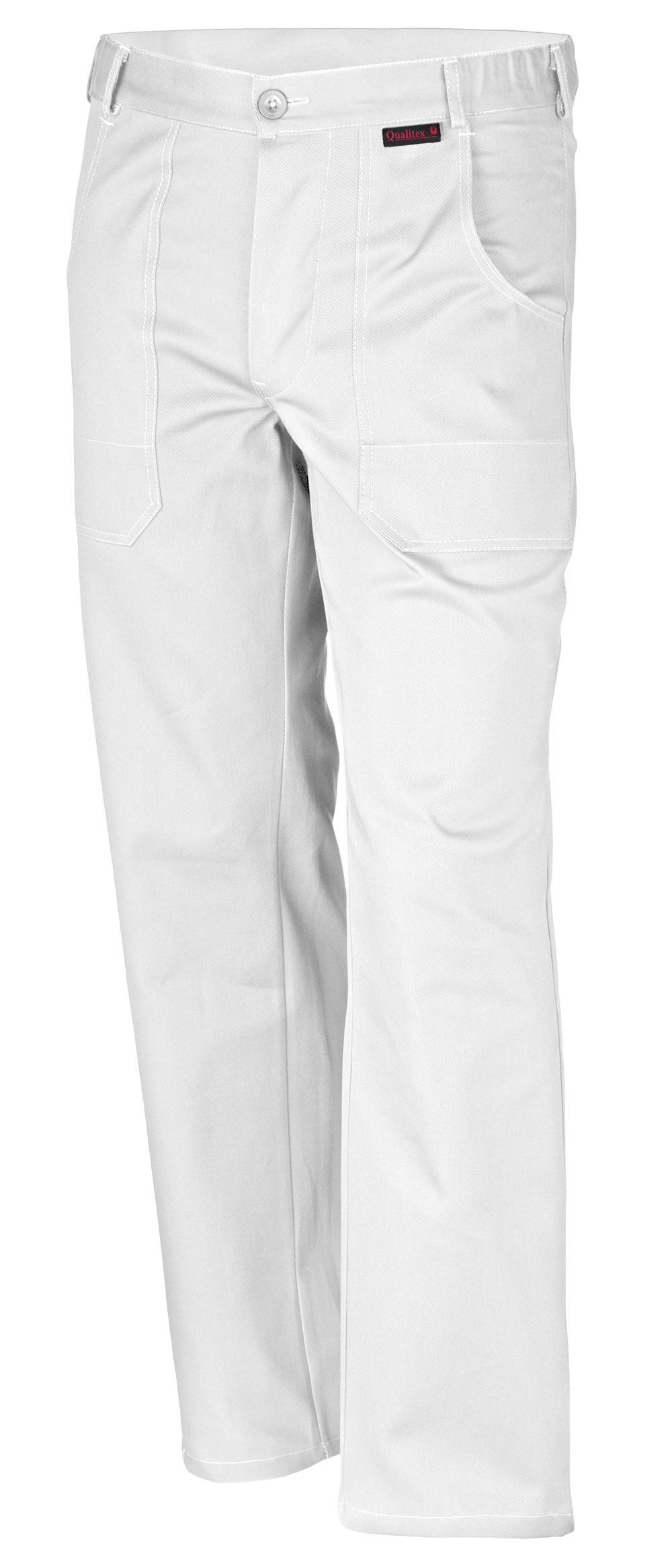 Qualitex Workwear Arbeitsbundhose favorite Arbeitshose aus pflegeleichter Baumwolle (Bundhose BW 320 g) (1-tlg) strapazierfähige Werkstatthose mit 4 Taschen - Blickdicht - Waschbar