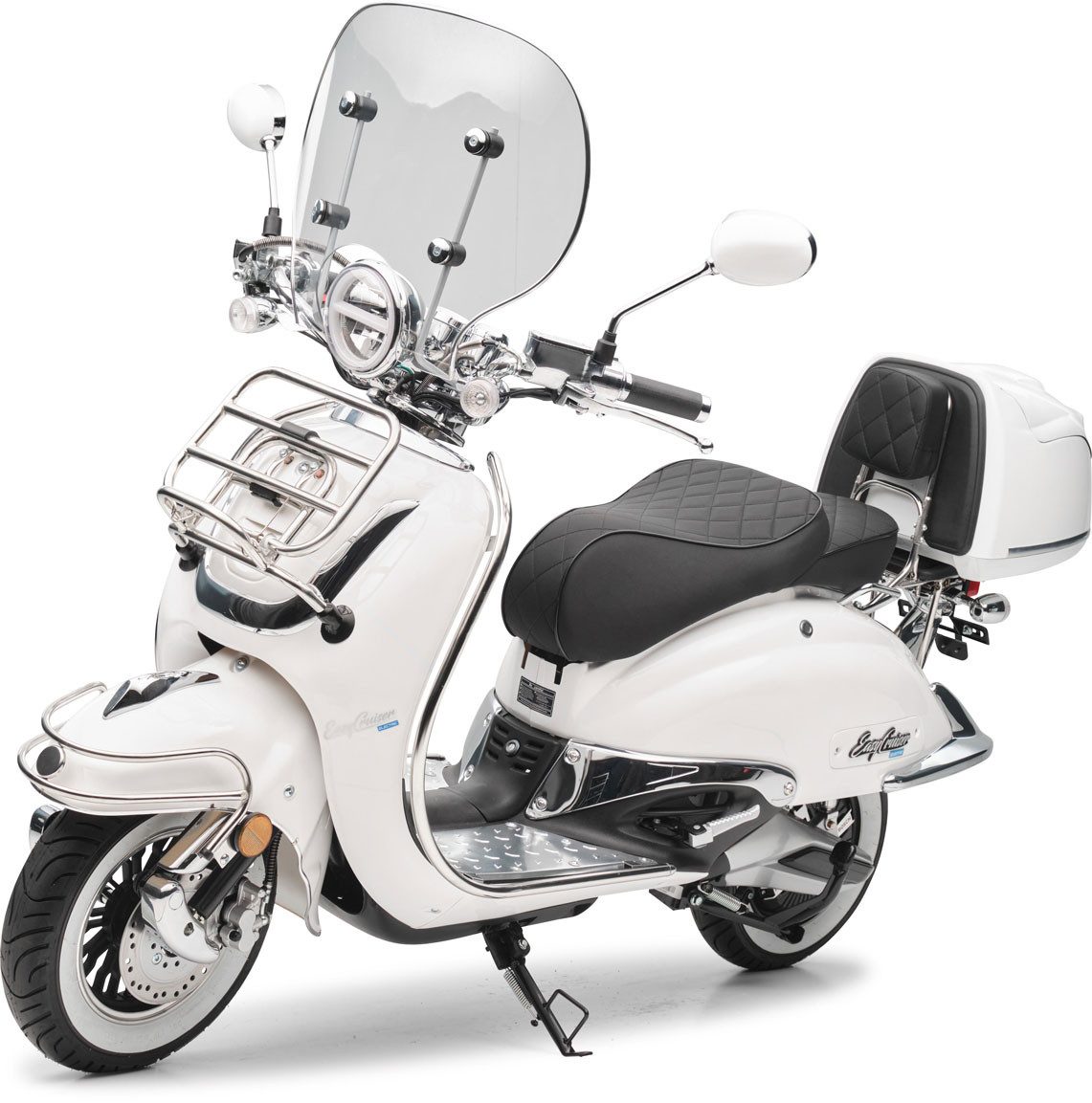 Burnout E-Motorroller EasyCruiser Elektro, 2000 W, 45 km/h, E-Roller Leistungsstarker Bosch Elektromotor