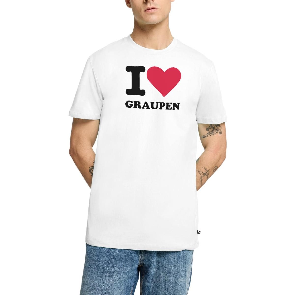 T-Shirt Stromberg Mit Spruch I Love Graupen Männer Premium T-Shirt