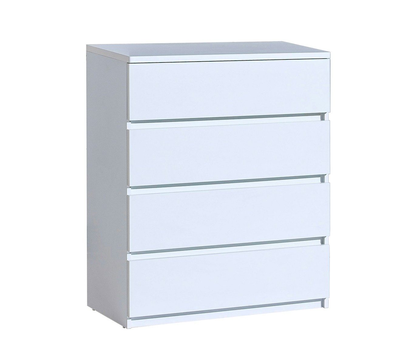 Kommode KRYOS 80,1 cm Sideboard mit 4 Schubladen Weiß