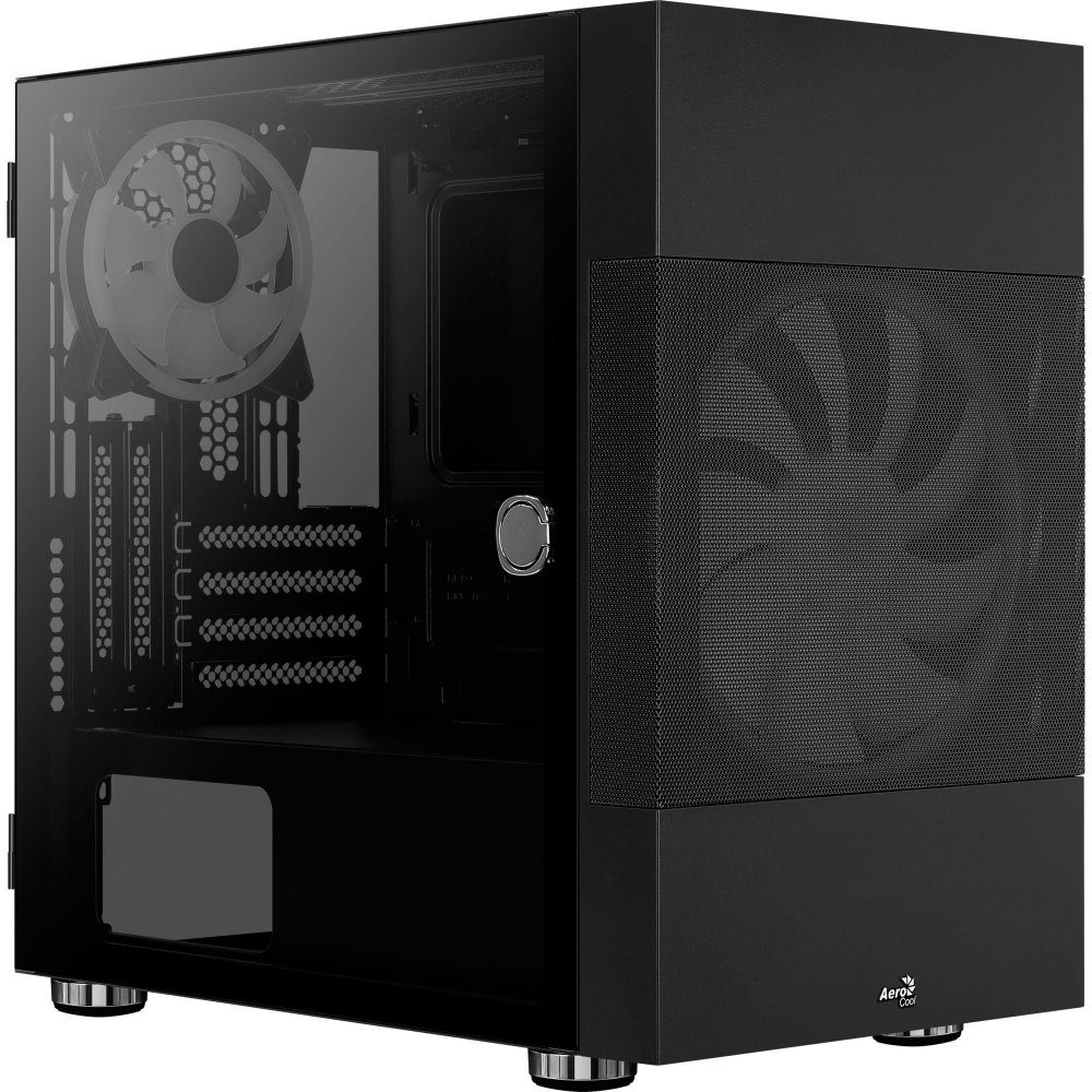 Aerocool PC-Gehäuse Geh Mini Atomic Lite v1 - Mini-Tower-Gehäuse - schwarz