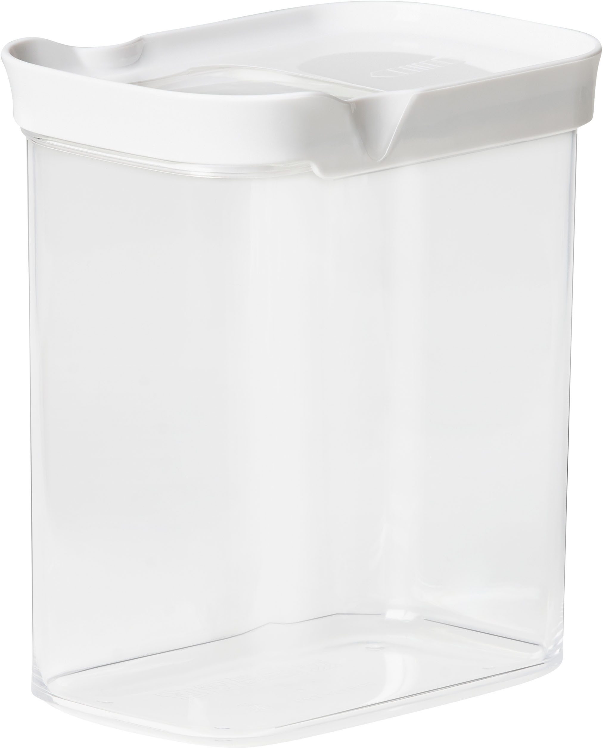 Emsa Vorratsdose Optima, Kunststoff, (1-tlg), 1,6 Liter, rechteckig, Schiebedeckel, frische Dichtung, Stapelränder