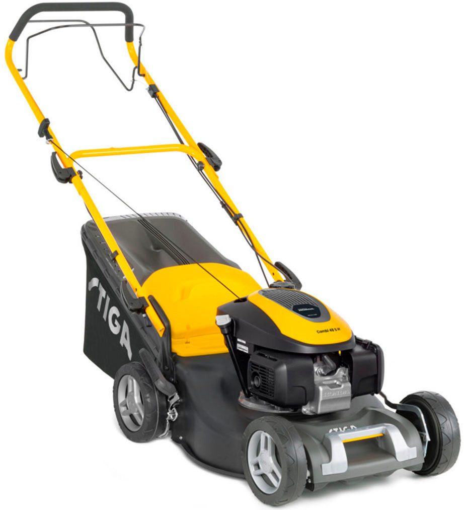 STIGA GARDEN Benzinrasenmäher Combi 48 S H, 46 cm Schnittbreite, 3-in-1 Schnittfunktion, Radantrieb, Honda-Motor