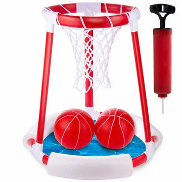 Goods+Gadgets Wasserspielzeug Swimming-Pool Wasser Basketball, mit 2 Bällen Schwimmender Korb
