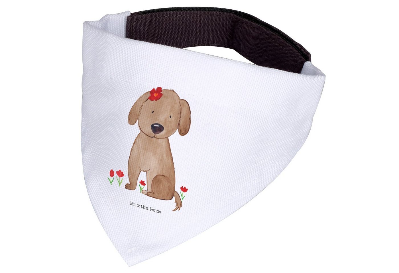Thumbnail - Mr. & Mrs. Panda Hundefliege Hund Dame - Weiß - Geschenk, Frauchen, Hundehalstuch, Hunde, Tierlieb, Polyester, Kreative ...