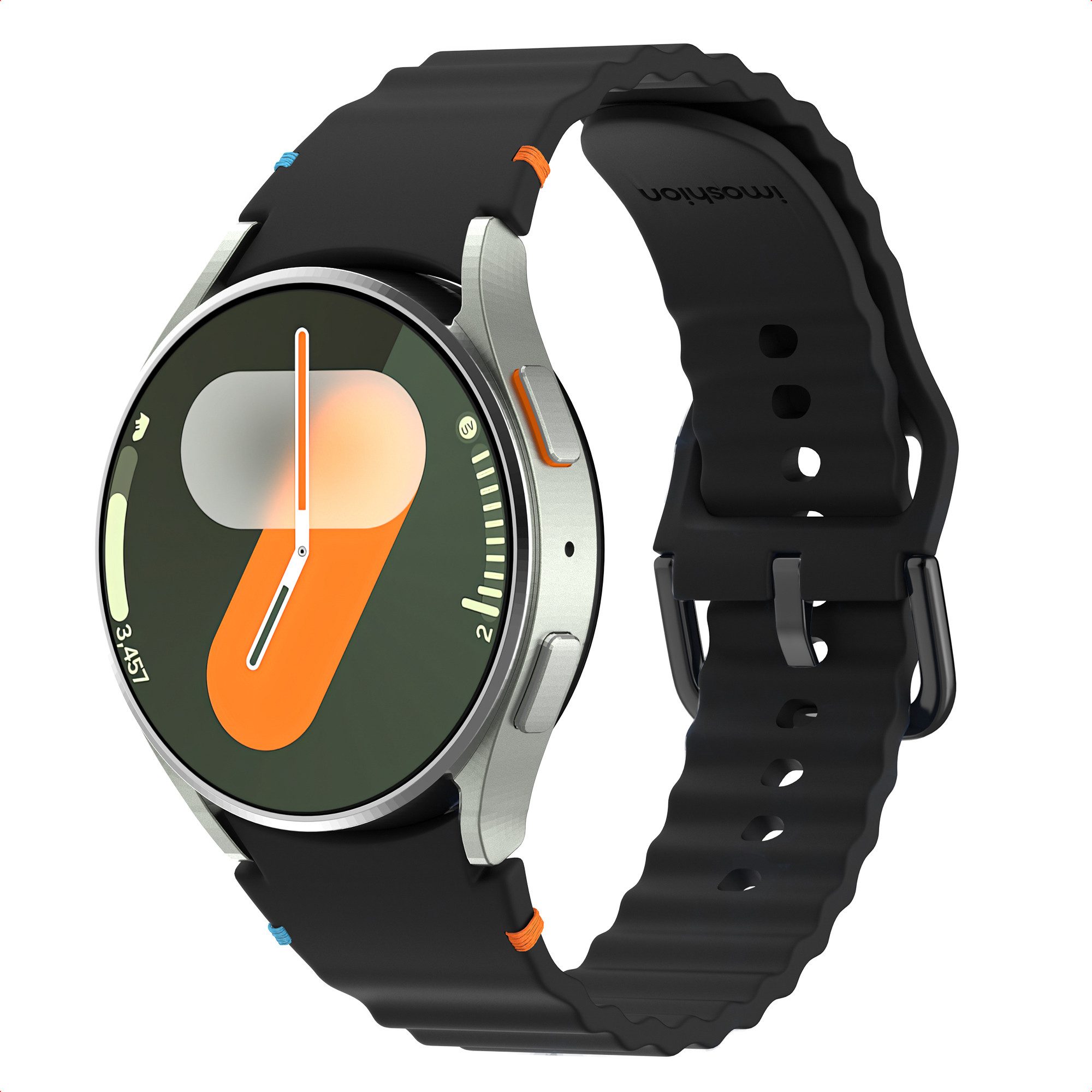 imoshion Smartwatch-Armband imoshion Wave Silikonarmband für Samsung Galaxy Watch 4 / 5 / 6 / 7