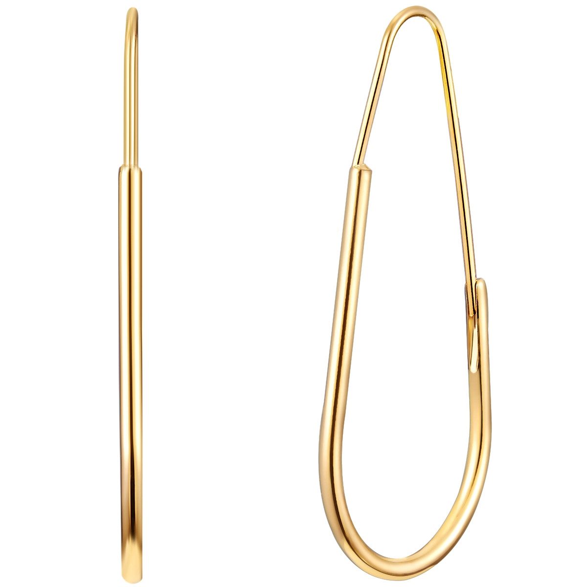 Yokoamii Paar Creolen Set: Y49 (2-tlg), Creolen gelbgold