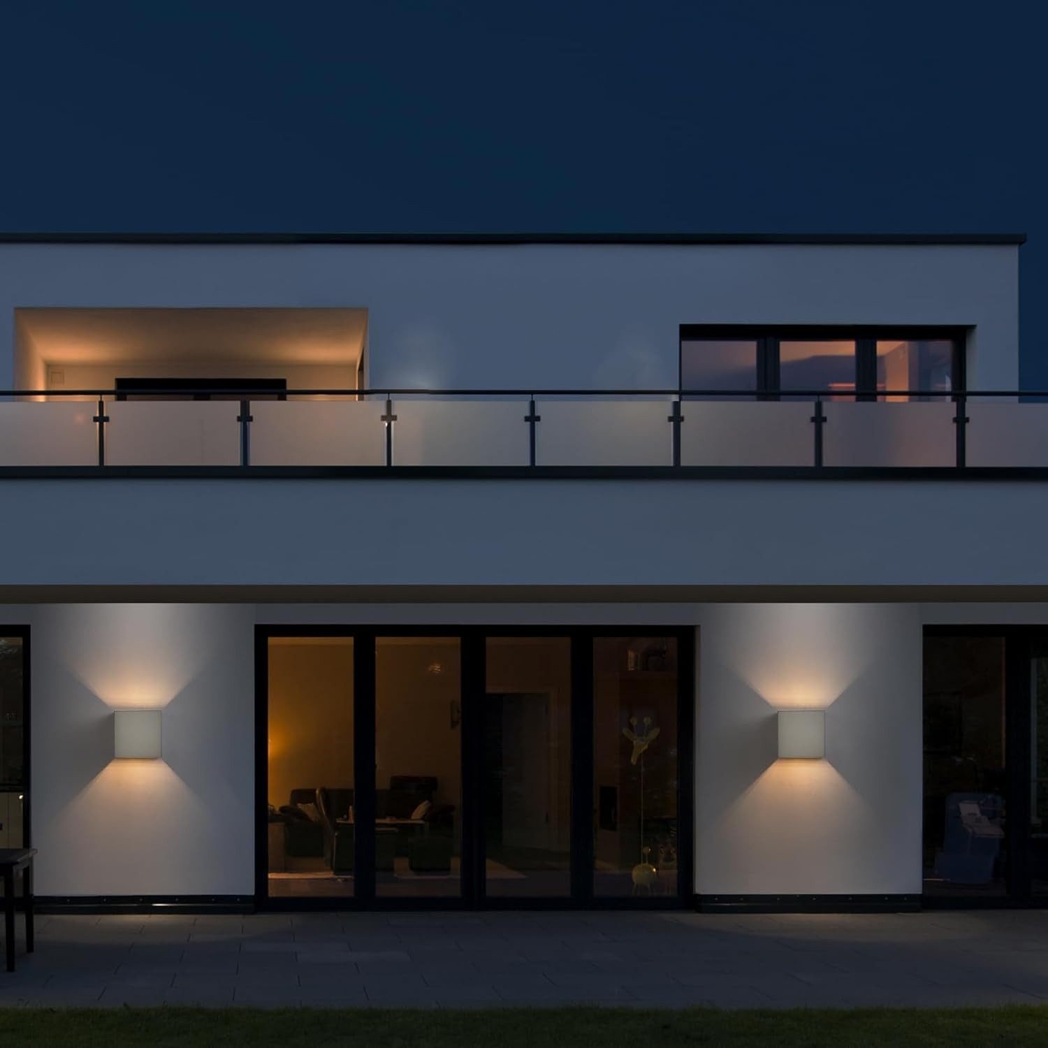 ZMH LED Wandleuchte innen Außen Up-and-Down 3W Wandlampe 2er Flur Wohnzimmer, G9, Mit Leuchtmittel, Warmweiß, G9,Warmweiß,IP54,für Terrasse, Garten, Badezimmer – Bild 5 von 5