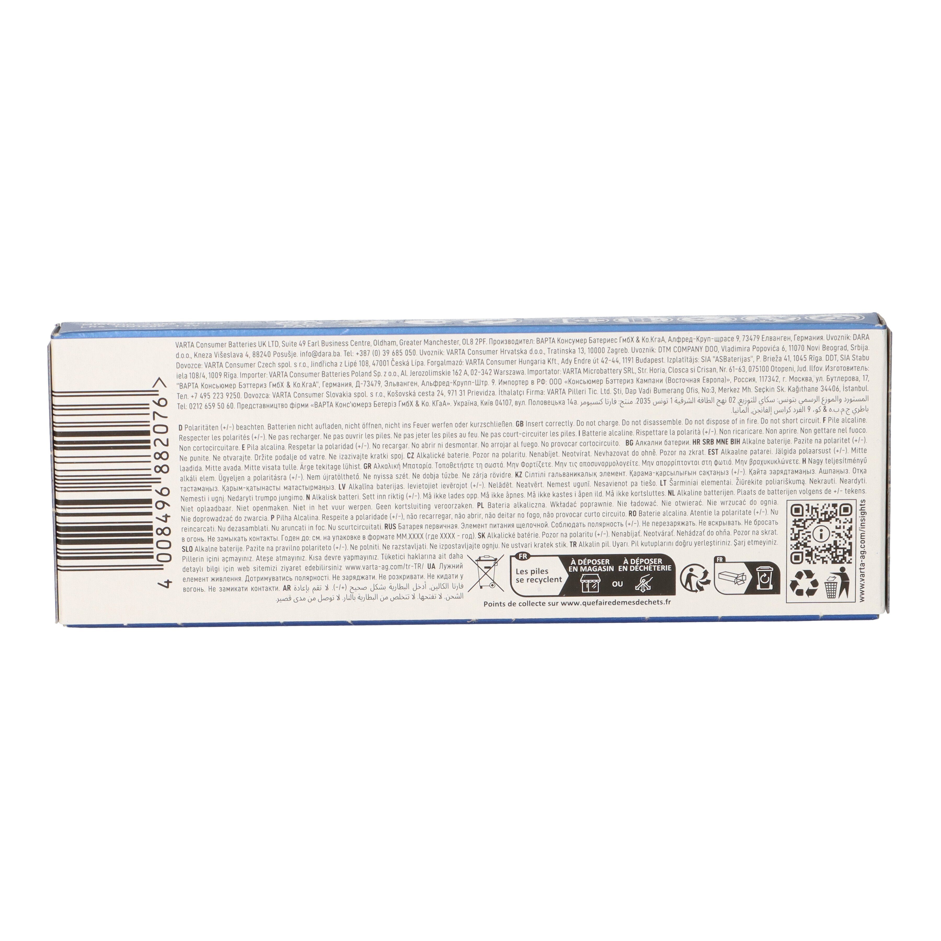 VARTA Varta Alkaline Mignon AA LR06 1,5V - 10er Pack Batterie