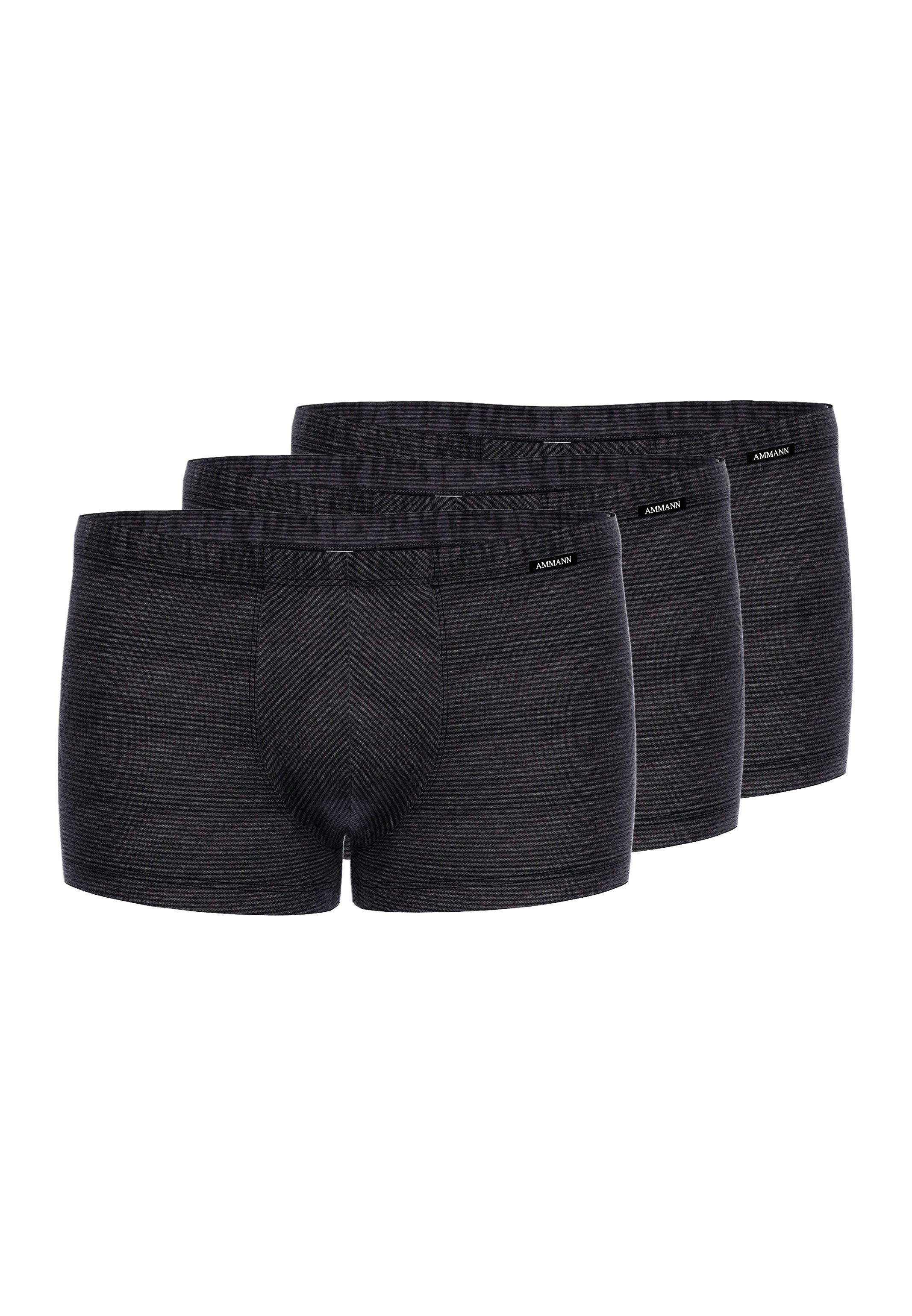 Ammann Retro Boxer 3er Pack Jeans Single (Spar-Set, 3-St) Retro Short / Pant - Baumwolle - Ohne Eingriff - Klassischer Schnitt