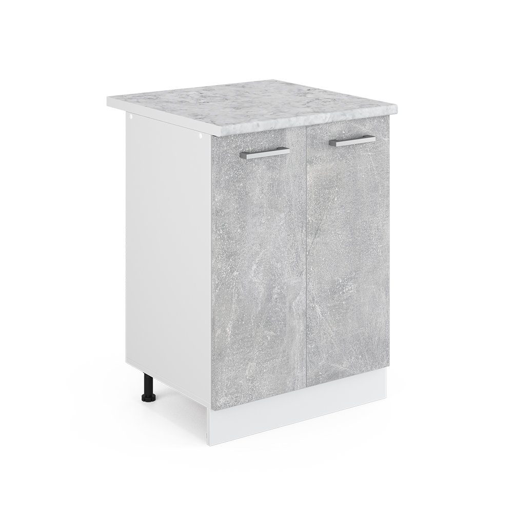 Vicco Schranksystem R-Line, Beton/Weiß, 60 cm günstig online kaufen