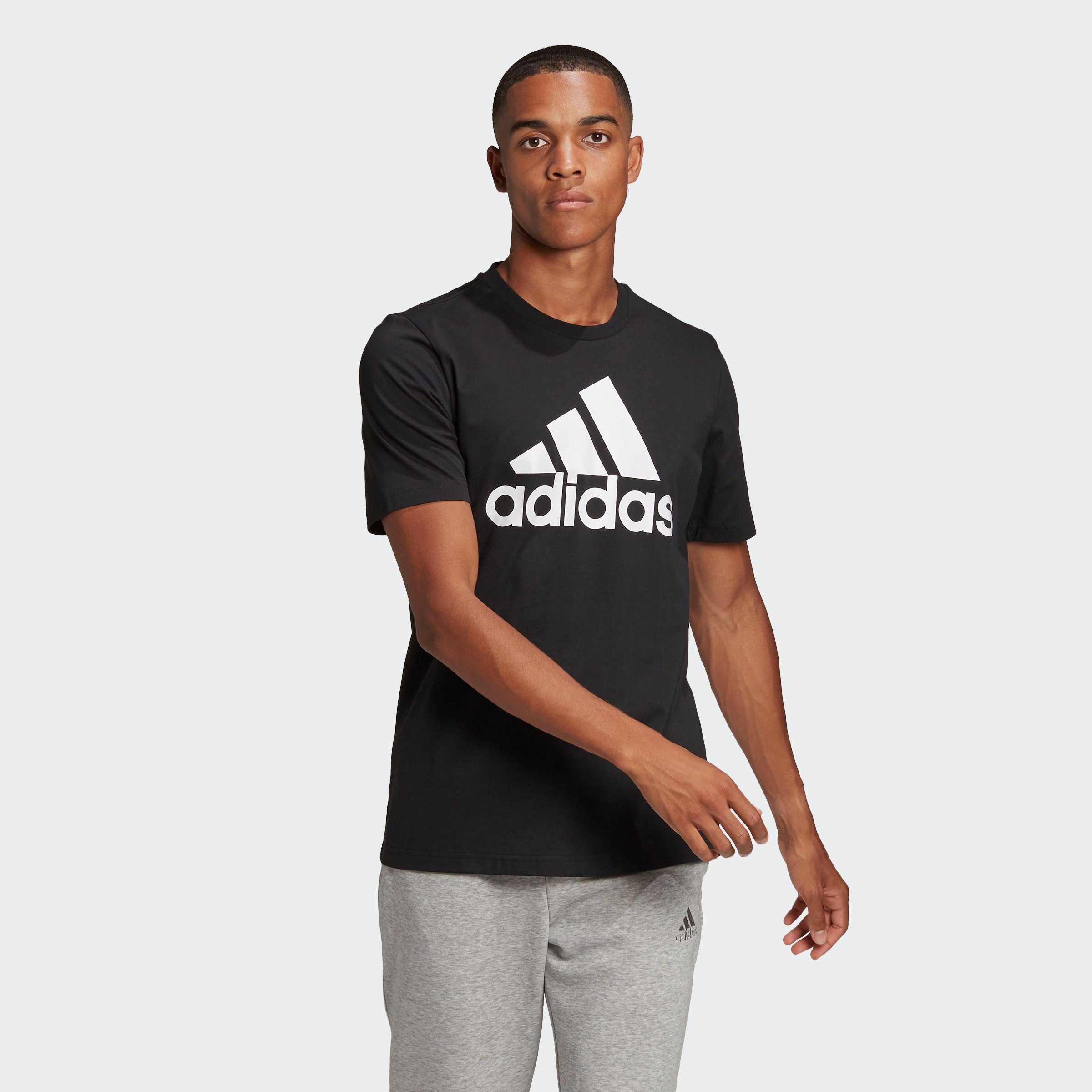T-Shirt ESSENTIALS Sportswear LOGO adidas BIG BLACK/WHITE