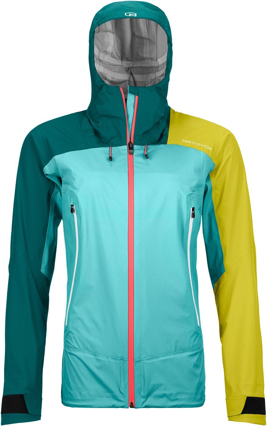 Ortovox Regenjacke WESTALPEN 3L LIGHT JACKET - Damen Hardshell Jacke - ice waterfall