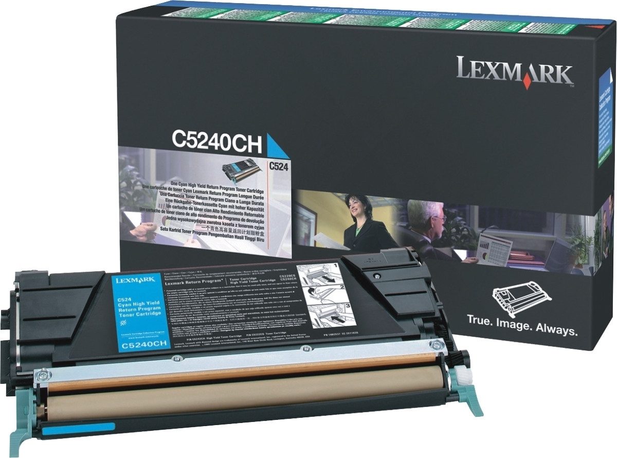 Lexmark Tonerpatrone Toner Lexmark C5240CH cyan
